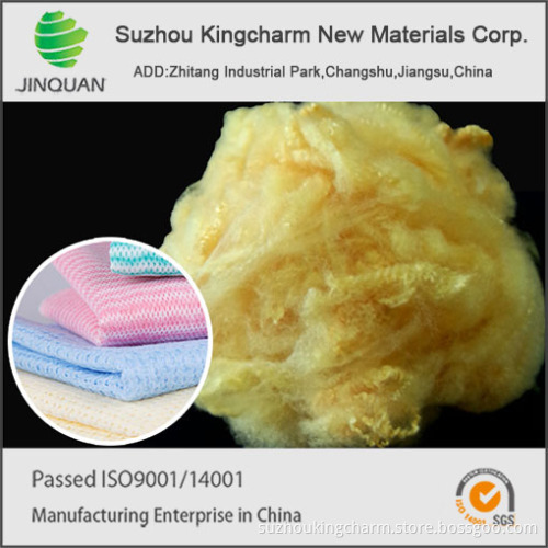 color pet bottle flakes made psf fiber for scouring pad